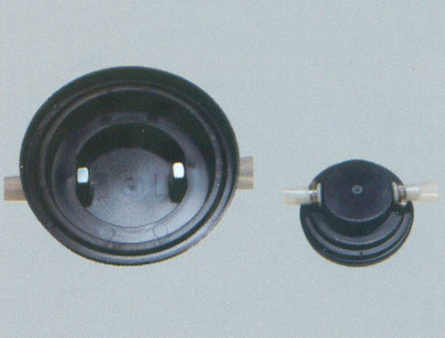 PJ60011 底部出线 小圆形预埋盒(配软管及喉箍）